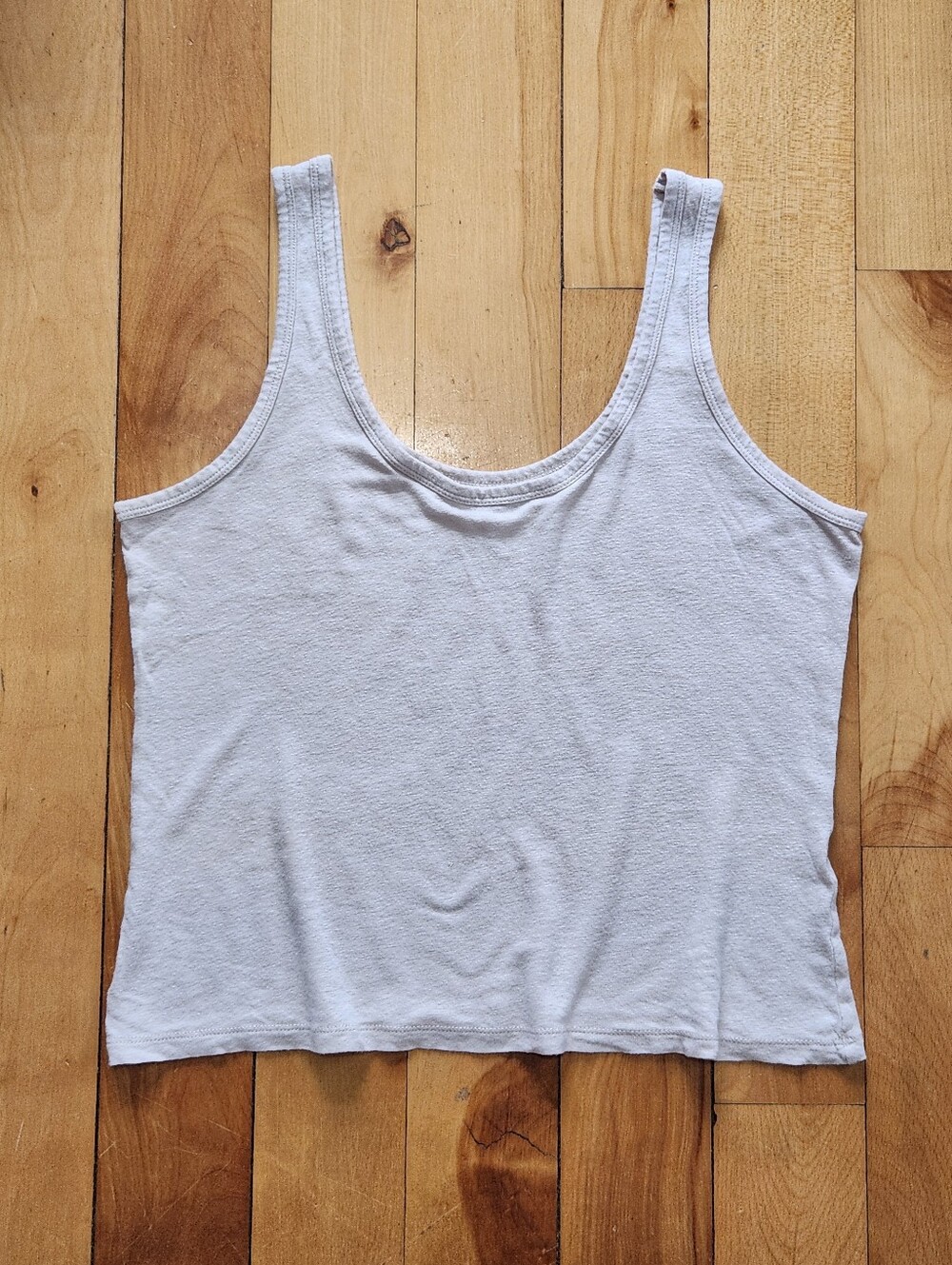 Abercrombie Linen-Blend Double Scoop Tank - XS